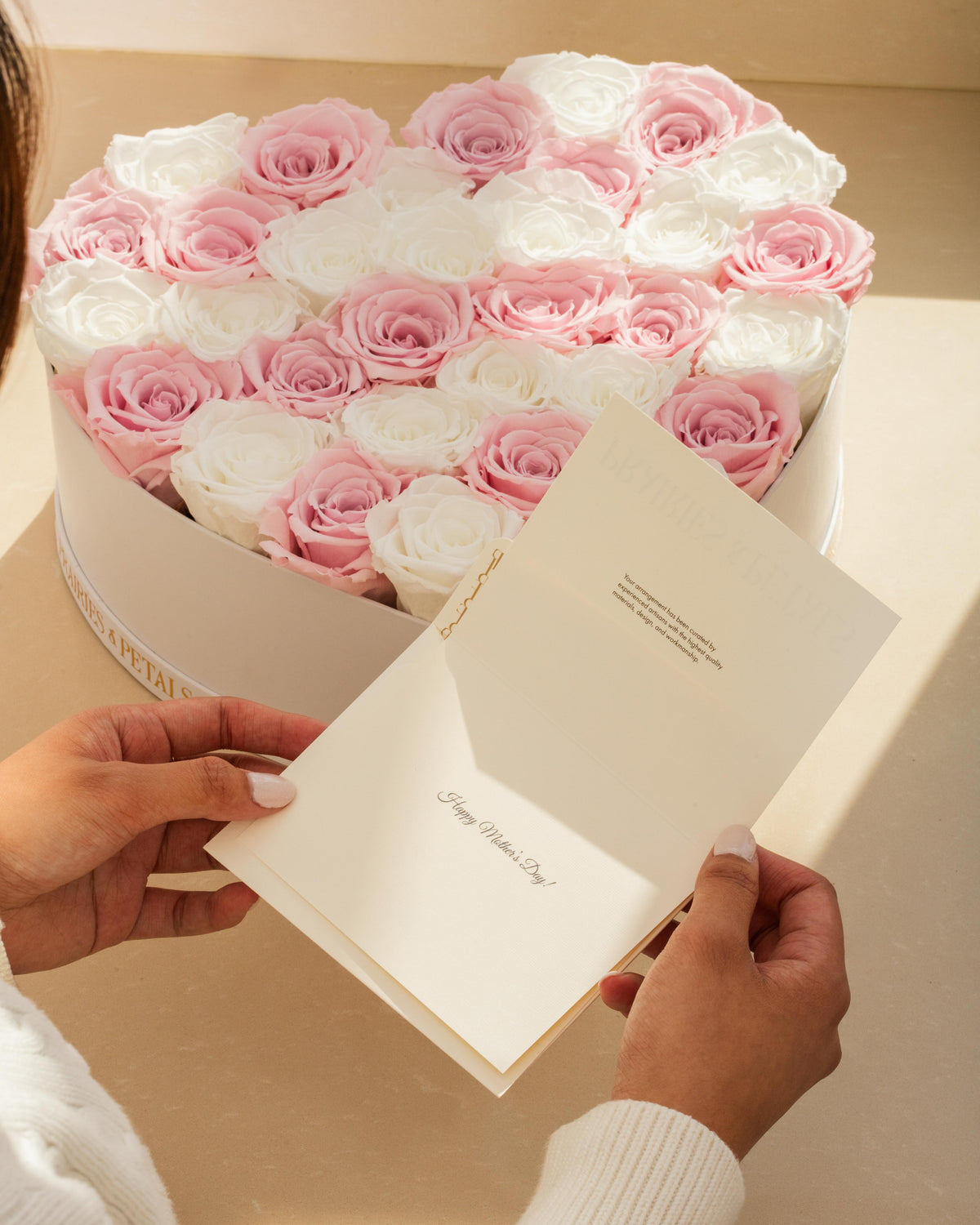 Kardia heart shaped rose box, a luxury Christmas gift for her