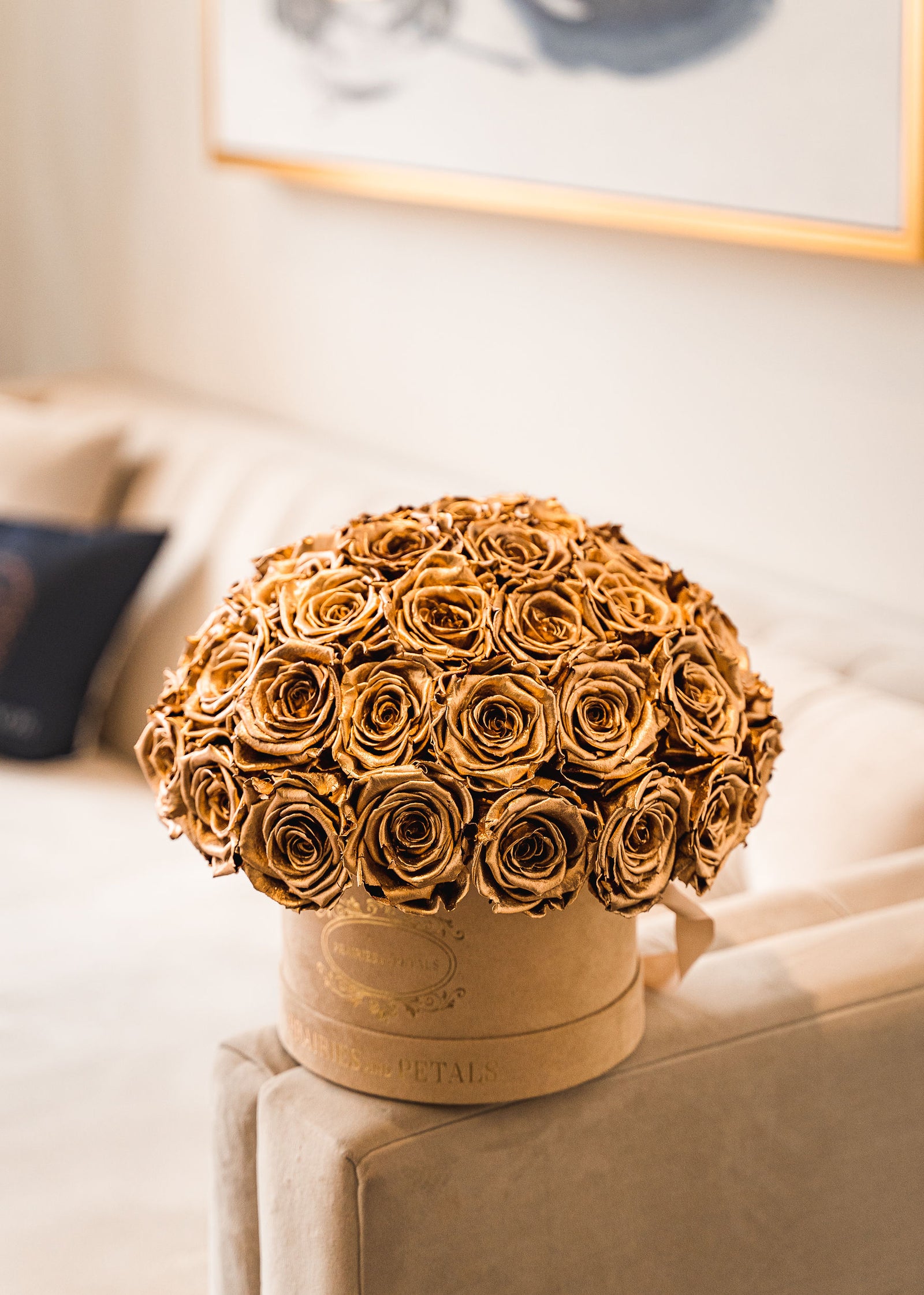 Gold roses, Fiorella by Prairies & Petals