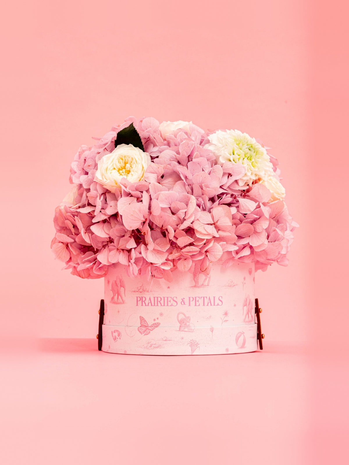 Newborn Garden Arrangement in Baby Pink