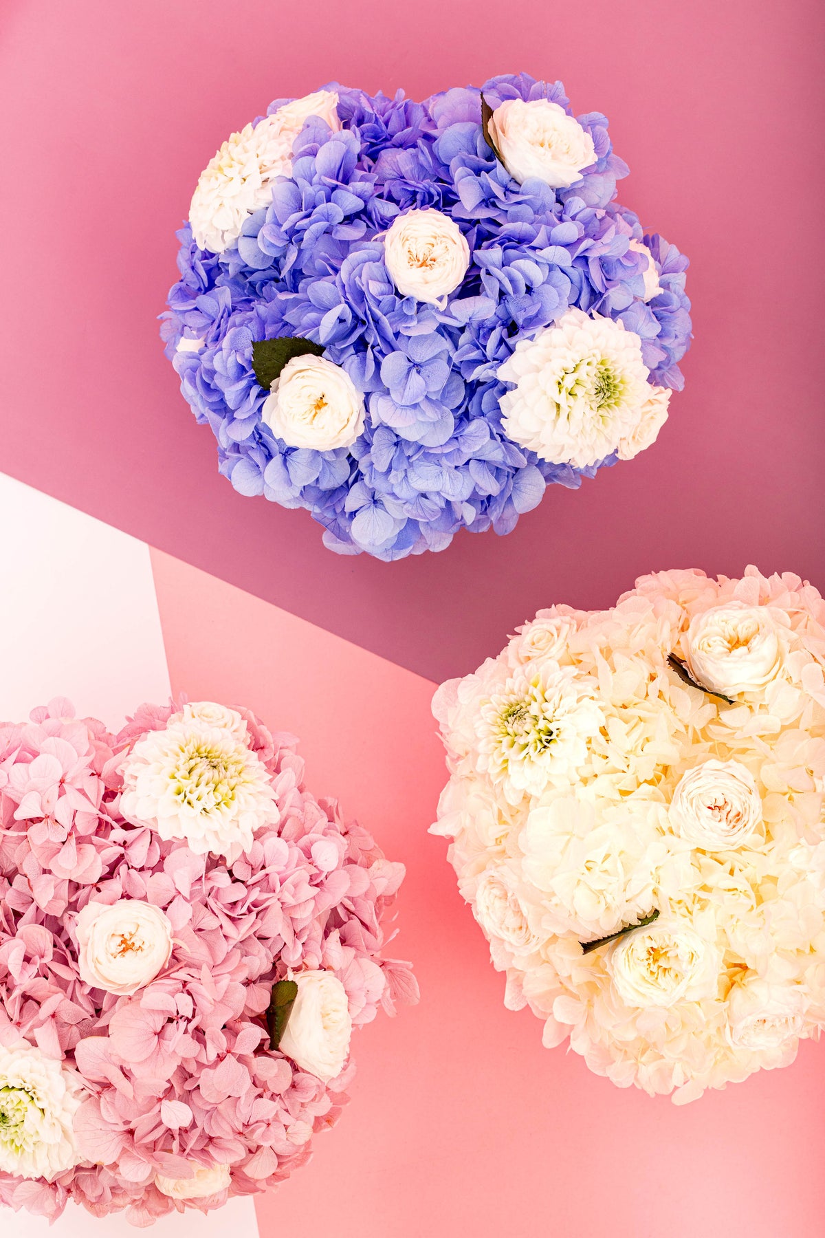 Newborn Garden Arrangement in Baby Pink