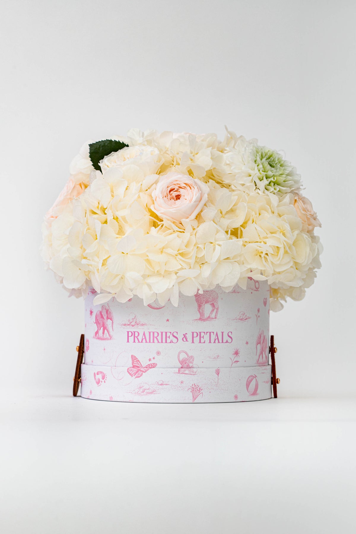 Newborn Garden Arrangement in White