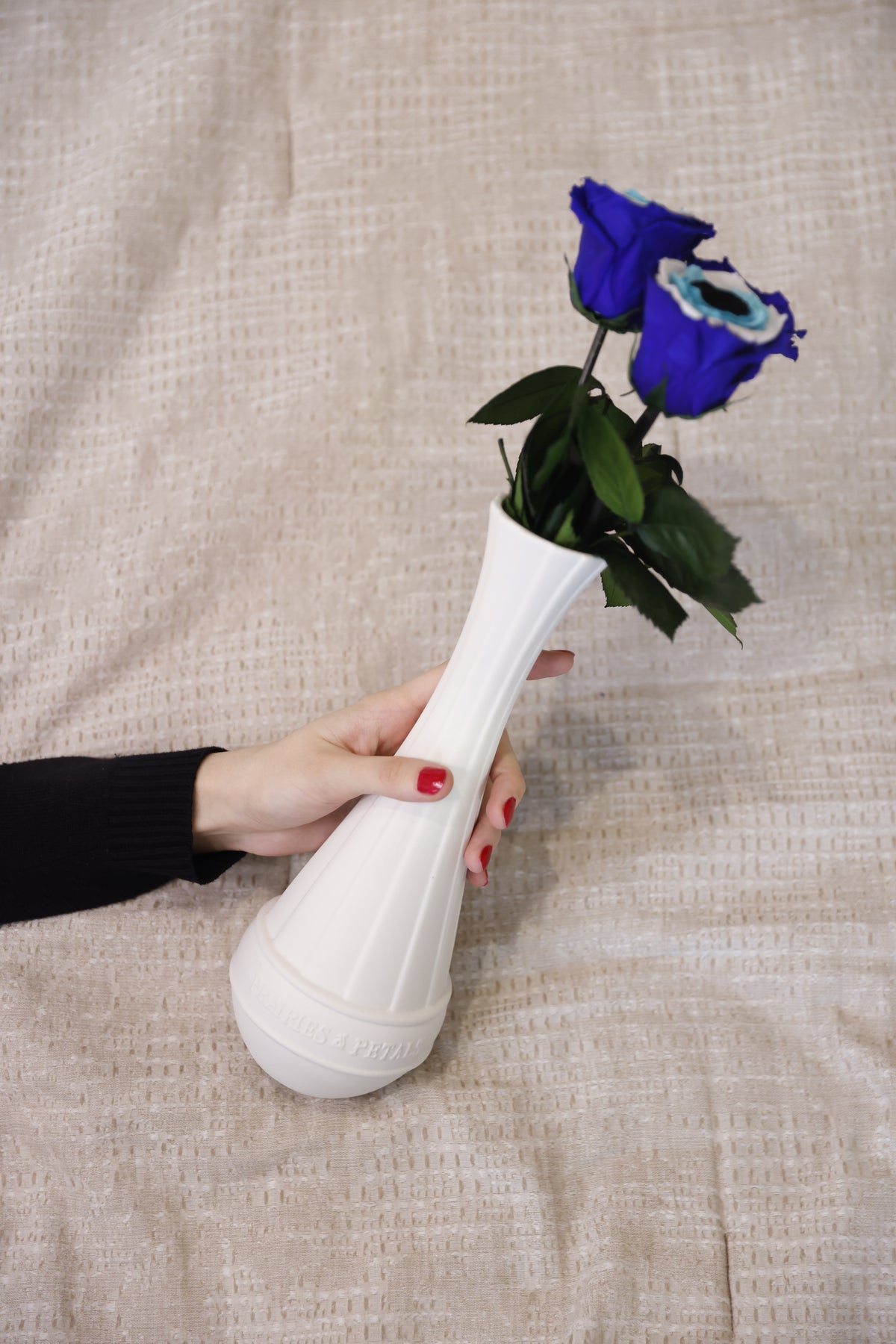 Stemmed Rose Vase