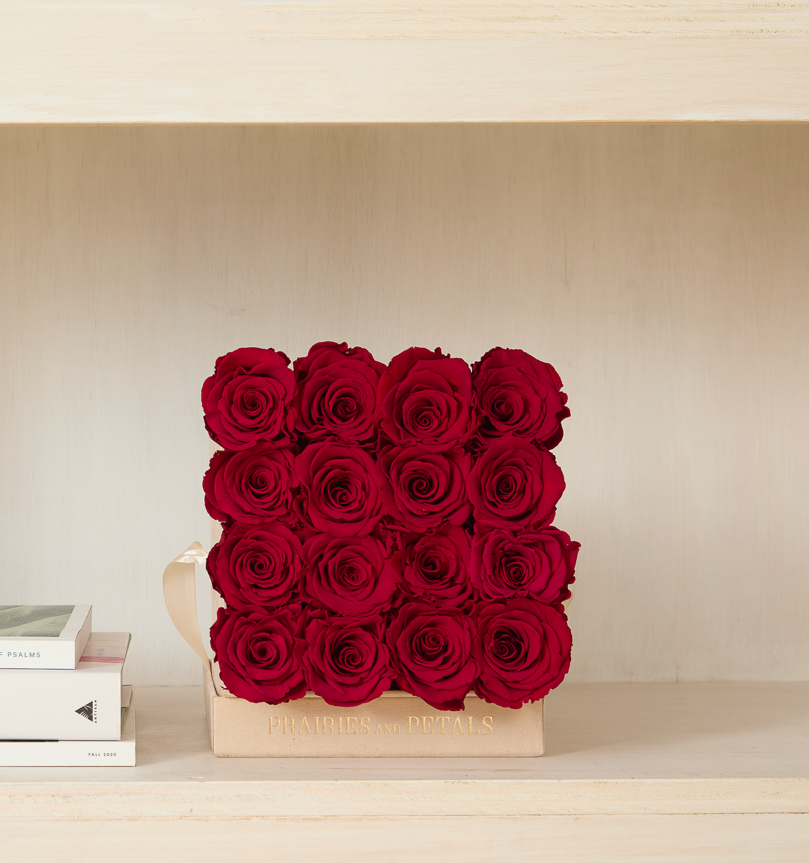 Red roses, Small Square Collection by Prairies & Petals