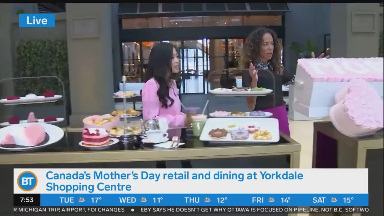 Prairies & Petals Mother's Day segment on Breakfast Television at Yorkdale