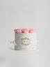 Small Round box with pink roses