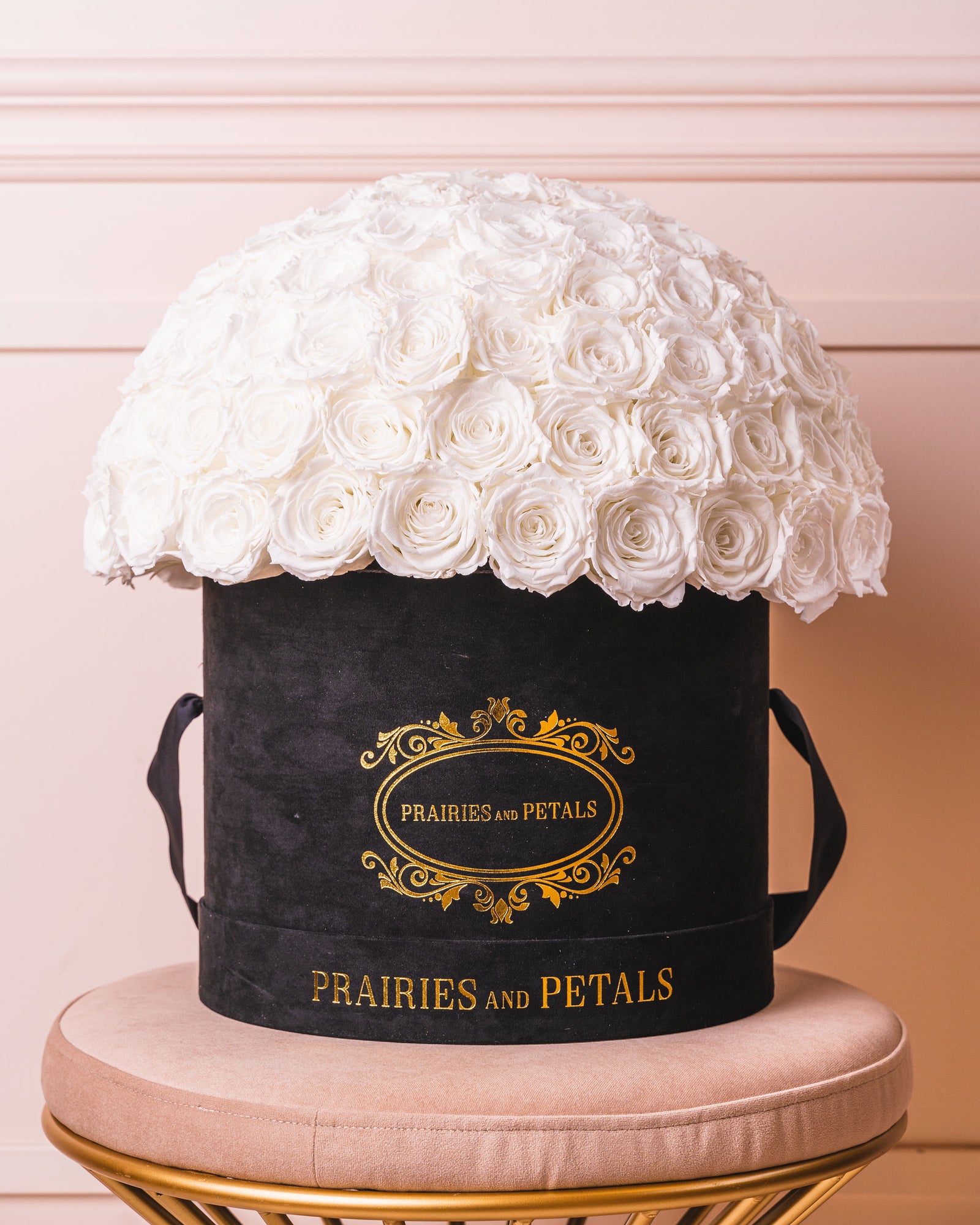 White roses, Grand Fiorella by Prairies & Petals