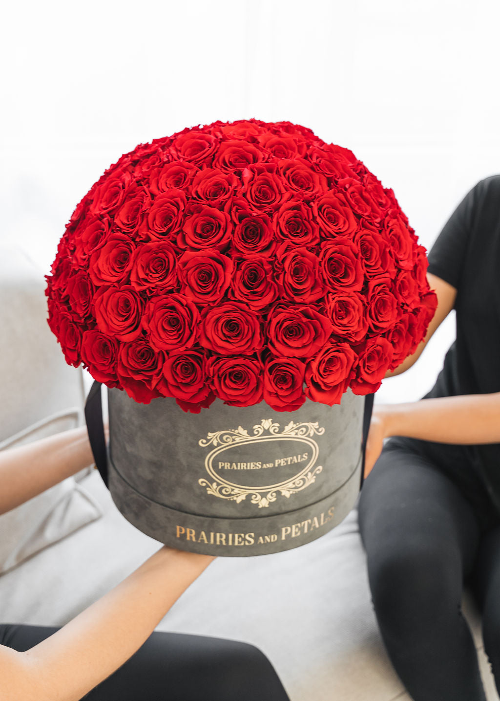 Red roses, Grand Fiorella by Prairies & Petals